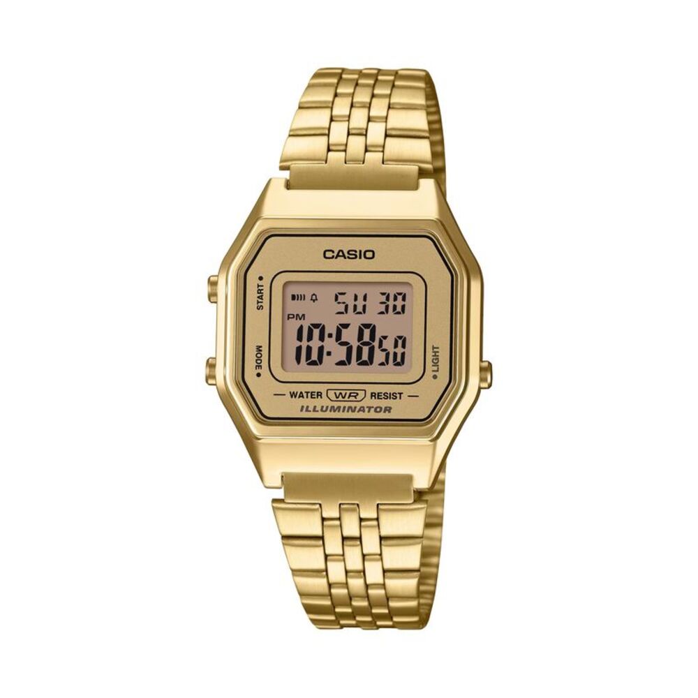 Casio Women’s Gold-Tone Digital Watch – LA-680WGA-9DF